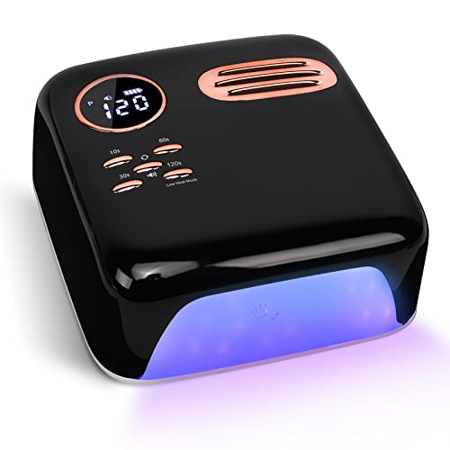 Xttnbm Cordless Uv Led Nail Lamp, 72W Professional Nail Dryer With 36 Uv/Led Beads, 15600Mah Rechargeable Battery, 4 Timers, Auto Sensor, Portable Gel Nail Polish Curing Light For Salon Home Nail Art #TOP1