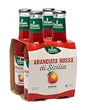 Polara Aranciata Rossa Blood Orange Soda Sparkling Juice Beverage from Italy 4 x 6.76 Fl Oz (200ml) Sicilian Blood Orange Soda Drink - Bundle with Coaster by Florence Foods