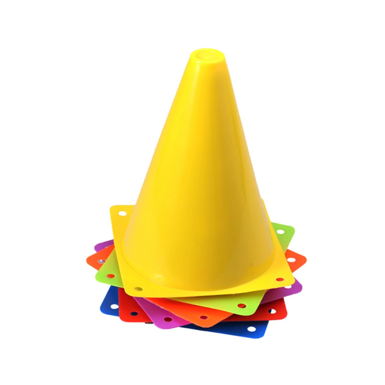 HEMOTON 24piezas Conos De Bloqueo De Carreteras Conos Deportivos Diseño Original Resistentes Decoloración Práctica