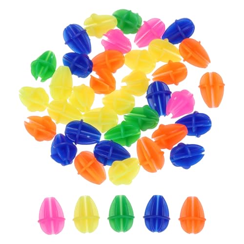 PATIKIL Bike Wheel Spokes Beads, 72 Pcs Colorful Bicycle Spoke Decoration Resin Clip Beads Spoke for Bike Accessories (Oval), Multicolor