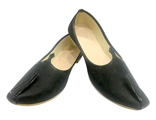 Mens Black Traditional Jutti Pakistani Shoes Sherwani Shoes Ethnic Shoes Joti2