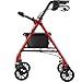 Rollator Walker Superlight Folding Aluminum Mobility Adjustable Arms and Seat Foldable Rolling Walker for Seniors