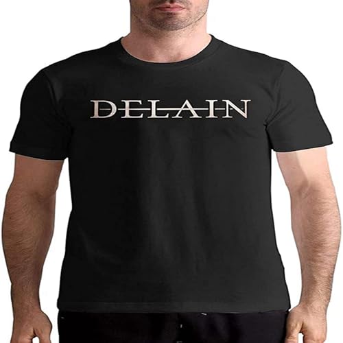 Photo de WEIMEIDA Delain Logo Mens Short-Sleeve Stylish T-Shirt Black L
