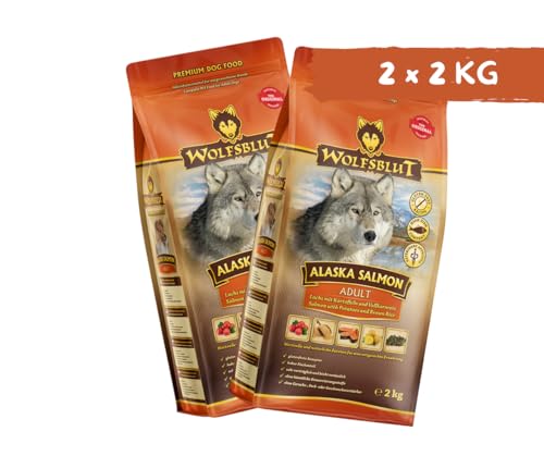 Wolfsblut Hund Adult | Trockenfutter | Multi Bundle | Mix Paket | Sparpaket | 2 x 2 kg | Verschiedene Sorten (2 x 2 KG, Alaska Salmon)