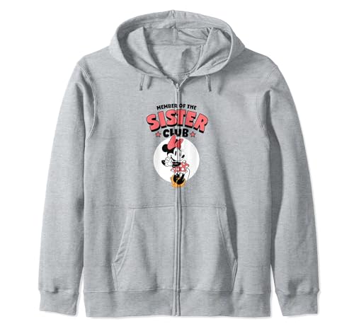 Minnie Member of The Sister Club Zip Hoodie Disney pour fille et femme