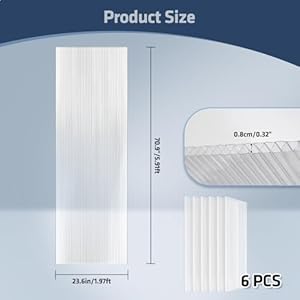 UMIG 6 PCS 6' x 2' x 0.32'' Polycarbonate Greenhouse Panels, Twin-Wall Waterproof UV Protected Corrugated Plastic Roof Panels Sheets, Clear Replacement Panels for Greenhouse, Outdoor, Plant UMIG 6 PCS 6 x 2 x 032 Polycarbonate Greenhouse Panels Twin Wall Waterproof UV Protected Corrugated Plastic Roof Panels Sheets Clear Replacement Panels for Greenhouse Outdoor Plant
