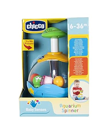 Chicco Akwarium Dziecięce, Elektroniczna Zabawka z Motywem Morskim i Kolorowymi Rybkami, ze Światełkami i Dźwiękami, Rozwija Koordynację Manualną, gra Elektroniczna, 6-36 miesięcy