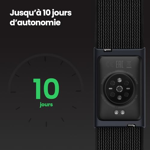Amazfit Helio Strap Bracelet d'Activité, Suivi Sommeil & Cardio, 10 Jours Batterie, 50+ Modes de Sport, Musculation, Course Hyrox, Aucun Abonnement Requis, Tracker d’Activité pour Android et iOS – Image 3