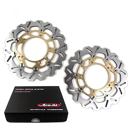 Disques de frein avant Suzuki GSX650F et GSR750 dorés en acier inoxydable haute performance