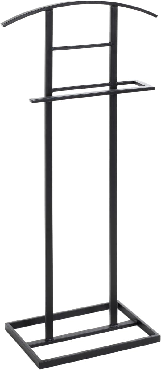 HAKU Valet Stand Metal Black Silent Servant Dimensions W 45 x H 101 x D 26 cm Style Modern