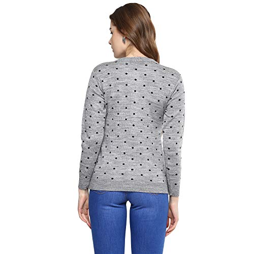 Image of Modeve Women's Acrylic Blend Cardigan /Round Neck Sweater For Winter