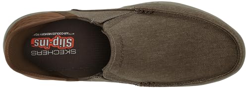 Skechers Skechers Men's Expected - Cayson Hands Free Slip-in Men's Casual, Brown, 8.5, Medium, US
