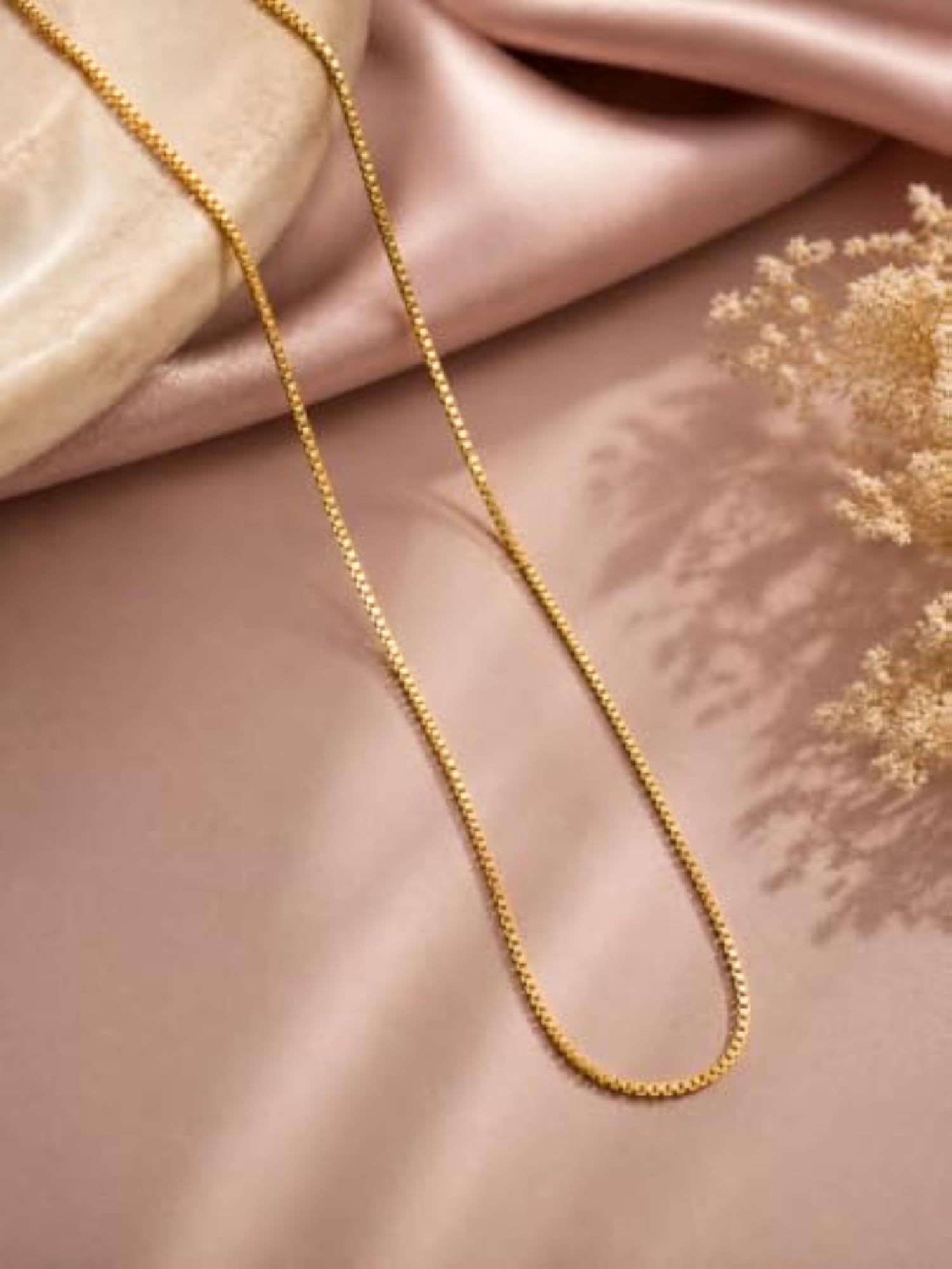 Stylish Plated Lightweight Daily Wear Chain Necklace