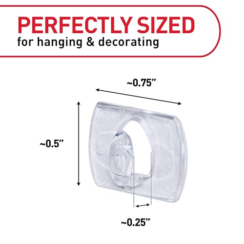 Command Indoor Mini Light Clips, Damage Free Hanging Christmas Light Clips, Mini Wall Clips for Hanging Indoor Christmas Decorations, Lights and Cables, 45 Clear Clips and 54 Command Strips - Image 3