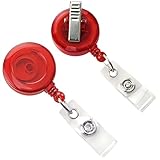 rollkarte lager Durchscheinend Badge mit Schwenk-Clip Spulen