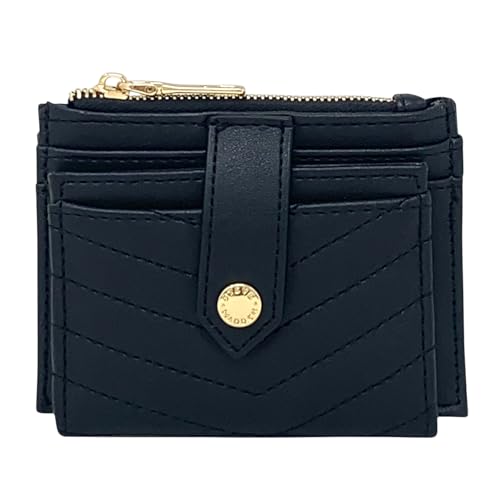 Image of Steve Madden BHayden Wallet (Black Quilted w / Gold, One Size)