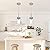 MELUCEE 2 Pack Pendant Lights Kitchen Island Brushed Nickel Adjustable Hanging Ceiling Lamp with Clear Glass Shade, Modern Glass Pendant Lights for Dining Table Hallway Living Room