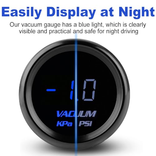 Waterwich WATERWICH-SK-GZYB216 Vacuum Gauge Kit 2-1/16 Inch 52Mm Kpa/Psi Blue thumb #3