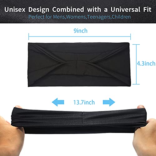 Zuosivnat 12 Pack Women's Headbands Non Slip Hair Bands Workout Running Turban Elastic Yoga Hair Wrap For Girls #TOP1