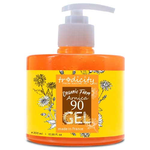 Gel de Arnica Forte Concentrada 90% pain relief · Arnica 100% Natural Crema Antiinflamatoria· Gel Forte Eficiente niños golpes 300 ml Cover