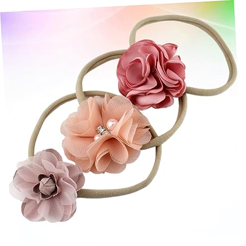 KOMBIUDA 3 Pçs Cabeça Do Bebê Envolve Laços De Cabelo Com Arcos Bandana De Náilon Tiaras De Bebê Arc