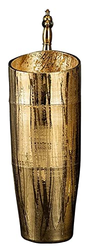 Vanity Unit with Basin,Bathroom Basin Sink with Full Pedestal, Pedestal Sink Handcrafted Ceramic wash Basin Pedestal washbasin, One-Piece Floor-Standing Wash Basin for Indoor and O