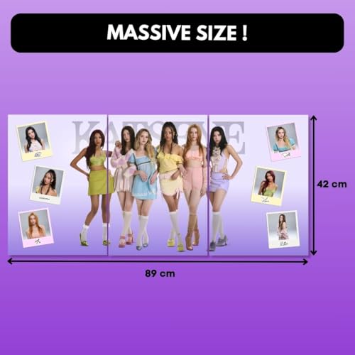 Image of Funk You Store Katseye Posters Split Design | Katseye Poster 3 A3 Sized Car Posters for Wall | Large Size (89 x 42 cm) Kpop Poster for Wall | Kpop Gnarly, Debut, Gameboy, Internet Girl (B 045)