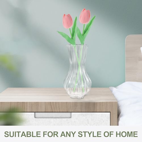 Vase centre de table mariage moderne en verre transparent polyvalent - 4