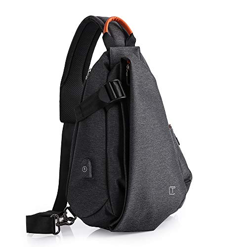 Upgraded Sling Chest Backpack Small Casual Shoulder Crossbody Bag Waterproof Anti-Theft Daypack for Men&Women Outdoor Travel Hiking Cycling