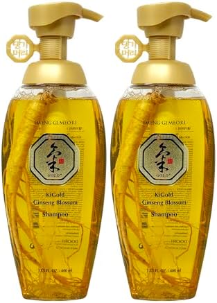 Daeng Gi Meo Ri- Ki Gold Ginseng Blossom Shampoo 13.5 FL OZ/ 400ml, Real Ginseng Inside, Herbal Shampoo, Hair Growth, Preventing Hair Loss (2)