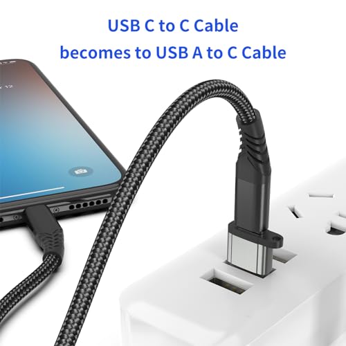 ULIFTUS USB-A to USB-C Adapter 3-Pack, Gold-Plated USB Type C to USB A Converter Compatible with Apple iPhone 15 Pro/Max iPad Samsung CarPlay, USB C to A Adaptor for Car - Thumbnail 3