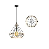 【BOMBILLA VINTAGE EDISON INCLUIDA】 En el paquete se incluye una bombilla Edison industrial de 4W, para que pueda instalarla directamente y no tenga que buscar y comprar una bombilla de nuevo. Si desea tener otras bombillas para esta lámpara, también son adecuadas las bombillas incandescentes / LED / de bajo consumo / regulables.