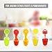 Eurolux Cast Iron Citrus Juicer | Extra-Large Commercial Grade Manual Hand Press | Heavy Duty Countertop Squeezer for Fresh Orange Juice (Bonus Stainless Steel Cup) (Red)
