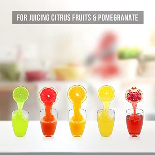 Eurolux Ultra-Premium Cast Iron Juicer | Extra-Large, Heavy Duty, Commercial Grade, Stainless Steel Manual Hand Press Citrus Squeezer For Fresh Orange Juice, Pomegranate, Lemon, and Much More (Red) by Eurolux - Image 8