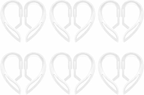 6 pares de ganchos para las orejas compatibles con AirPods Pro 2nd 1st y 3 2 1, rotación de ángulo de 360 grados, longitud ajustable, ganchos disponible en Yaxa Colombia