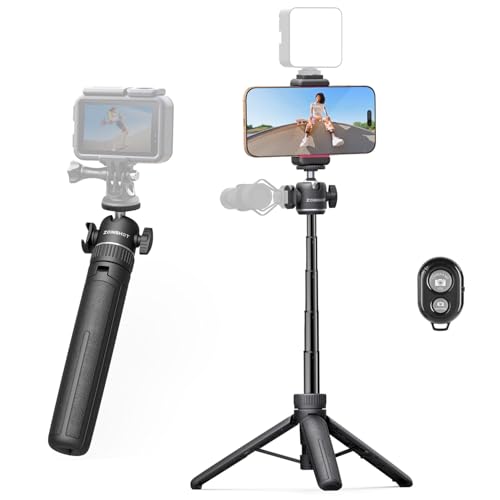 ZOINSHOT Mini Tripod, Lightweight Phone Tripod with Remote, Portable Selfie