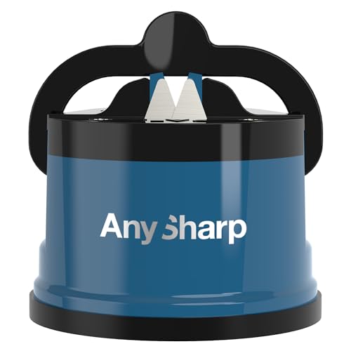 AnySharp Messerschaerfer mit Saugnapf Blau