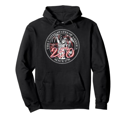 Statue of Liberty 250th United States of America 4th of July Sweat à Capuche