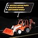 Driven by Battat 7-Inch Backhoe Loader Toy with Lights & Sounds, Movable Parts, Construction Vehicle for Boys & Girls, Durable Design, Realistic Details 3+ Years Toy for Kids