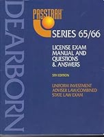 Pass Trak Series 65/66, Uniform Investment Adviser Law/Combined State Law Exam: Principles & Practices, Questions & Answers 0793118409 Book Cover