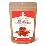 SPICY ORGANIC Annatto Powder 4 oz. – Certified USDA Organic - Ground Achiote Seed Spice for Seasoning and Cooking