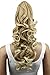 Produktbild PRETTYSHOP 50cm Haarteil Zopf Pferdeschwanz Haarverlängerung Voluminös Gewellt Blond Mix H32