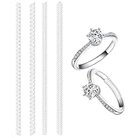 4 Pcs Ringgrößenversteller,Ring Verkleinerung Unsichtbar,Ring Size Adjuster,Ring Verkleinern,Ringverkleinerer,Ringverkleinerung,Ringgrößen Einsteller,für Lose Ringe,4 Größen-Transparent