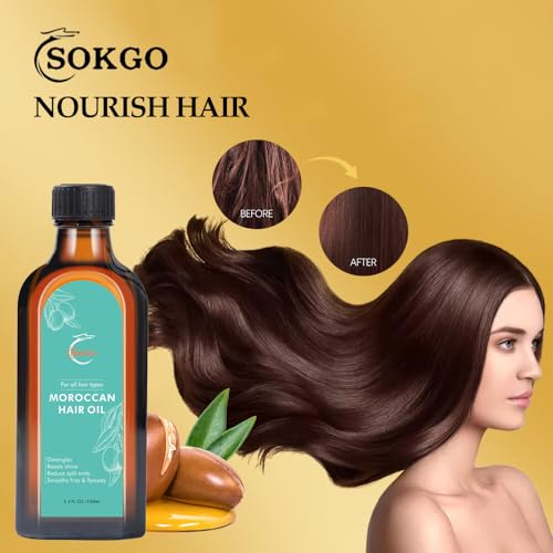 Moroccan Argan Treatment Hair Oil for Luxurious Hair Care and Repair, Extra Strength Argan Treatment Hair Oil Treatment for Split Ends, Frizzy Hair and Flyaways (1, 100, Milliliters) - Image 6