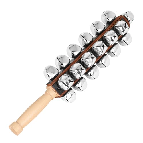 Hochet à main 25 cloches robuste pour spectacles et scènes