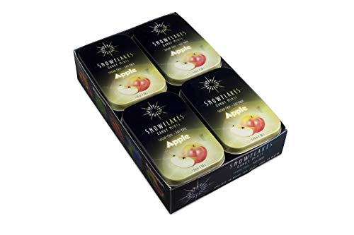 Apple KETO Xylitol Candy Chips (8-Pack) - SNÃ˜ (8) 50g Tins - Sugar-Free Candy With Only 2 Ingredients | Low Carbs, Diabetic-Friendly, Non-GMO, Vegan, GF & Kosher | Purest candy in the world!