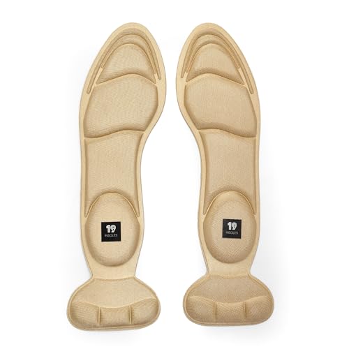 Image of Bellies Memory Foam Insoles for Women - Full Length Cushioned Insole pads for Comfort, for Bellies (Mojdi) Shoes, with Shoe Bite Protector, Pain Relief, Adjustable Universal Size, Pack of 2