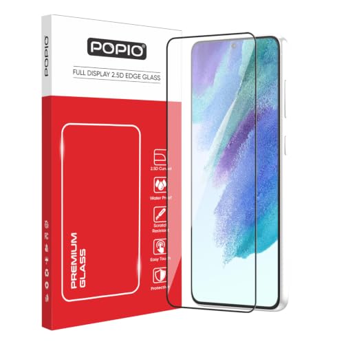 POPIO Military-Grade Gorilla Tempered Glass For Samsung Galaxy S21 FE | 9H Hardness, Edge-to-Edge, Bubble-Free