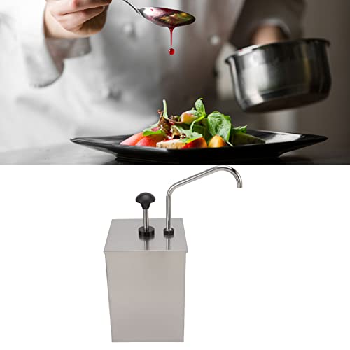 Pompe de distribution de sauce 4L en acier inoxydable pour assaisonnements - 8