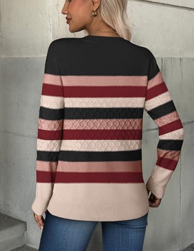 Zeagoo Womens Sweaters Long Sleeve Tops Crew Neck Knit Pullover Sweaters Fall Fashion 2025 Dressy Casual Basic Clothes4